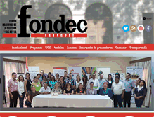Tablet Screenshot of fondec.gov.py